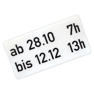 Overlay-Folie für Schildrohling in der Größe 330x600 mm | ablösbar