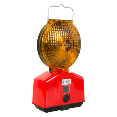 Optima-Blitz LED gelb | einseitig | Wippschalter 