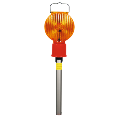 Leitkegel-Blitz-Stab LED | gelb | Batterie-Version