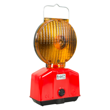 Optima-Blitz LED gelb | einseitig | innenliegender Schalter | ohne Secura52-Halterung