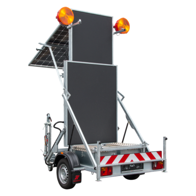 VWA-LED mit Solar - KIT  (Vorwarnanzeiger) | Wechselverkehrszeichen | MS 340 LED | 430 W Solarpanel  