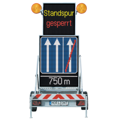 VWA-LED Standard (Vorwarnanzeiger) | Wechselverkehrszeichen | MS 340 LED | 16,7 Mio. Farben