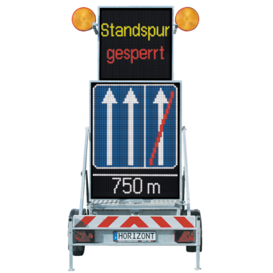 VWA-LED Standard (Vorwarnanzeiger) | Wechselverkehrszeichen | MS 340 LED | 16,7 Mio. Farben