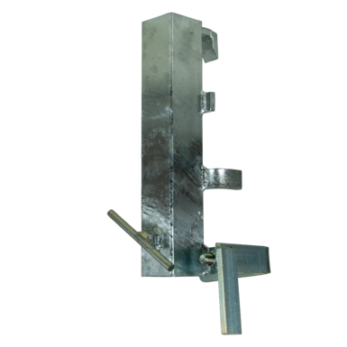 Schutzplankenhalter | Stahl | für 60x60 / Ø 60mm