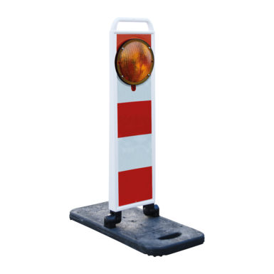 Klapp-Bake sw/ws | Einzelblitz LED ge. | quer zweiseitig RA2