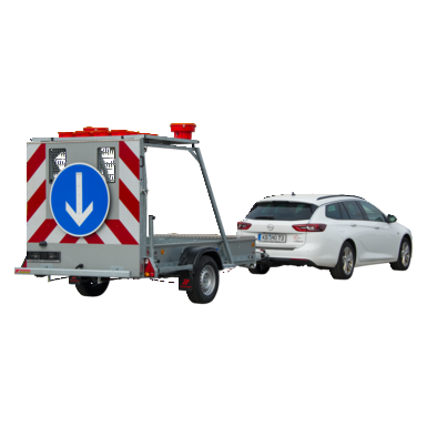 Fahrbare Absperrtafel FA2LR 15.25-16/15