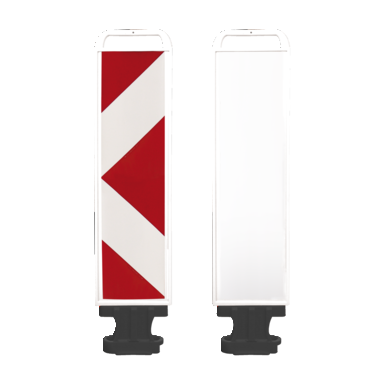 Leitboy IV, L92 weiß | linksweisend, Pfeilfolie